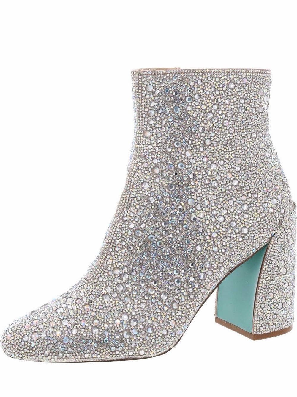 Betsey Johnson HUGO Rhinestone Embellished Ankle Boot - 9